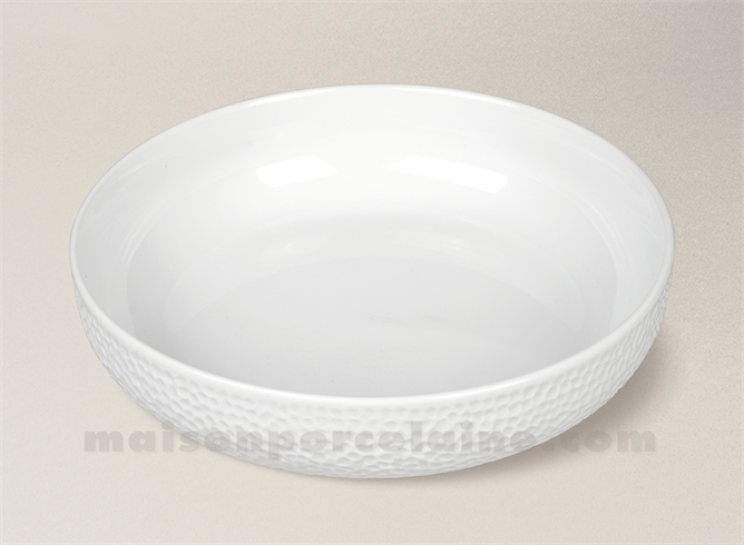 ASSIETTE SALADE / PÄTES PORCELAINE BLANCHE EMULSION 20X5CM
