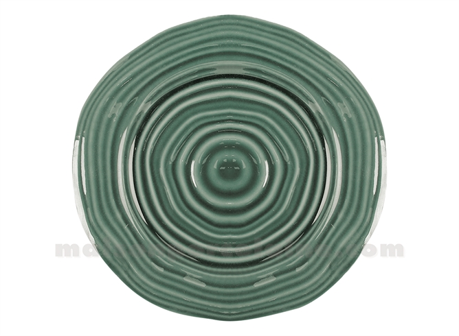 ASSIETTE SAPA PLATE MATCHA D26,9 H2,7CM