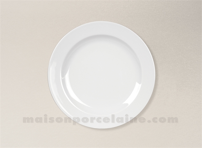 BISTROT ASSIETTE CHR GATEAU PORCELAINE BLANCHE 19CM