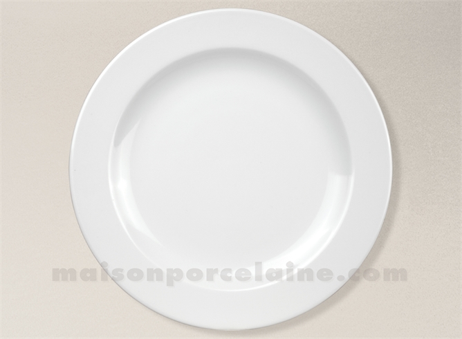 BISTROT ASSIETTE CHR PLATE PORCELAINE BLANCHE 27CM