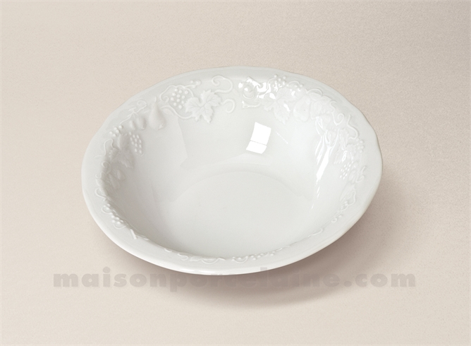 BOL SALADE/CEREALES CALIFORNIA LIMOGES PORCELAINE BLANCHE D16