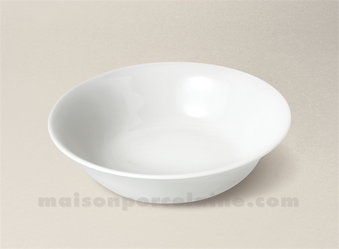 BOL SALADE/CEREALES PORCELAINE BLANCHE EMPIRE FABRIQUEE EN FRANCE D18