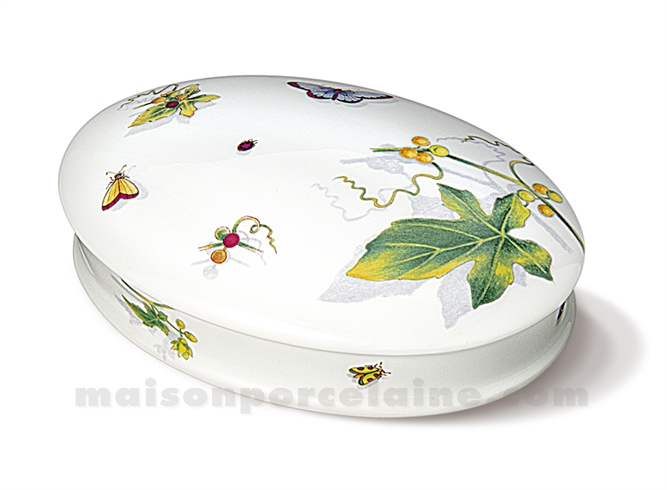 BOMBONNIERE LIMOGES OVALE PLATE ANDRE 18X12
