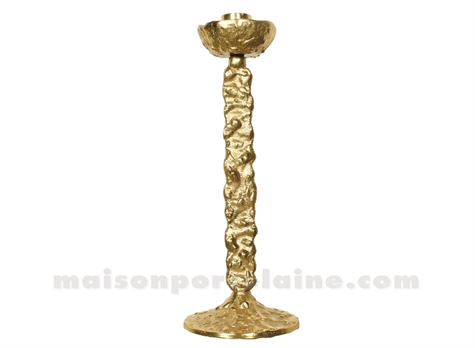 BOUGEOIR ALBERTO DORÉ D12 H31CM