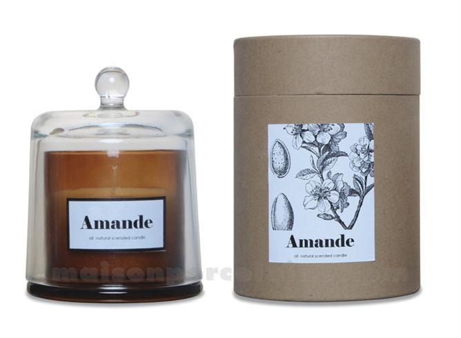 BOUGIE CLOCHE PM AMANDE DOUCE D10,5 H13,5CM