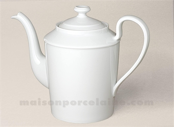 CAFETIERE PORCELAINE BLANCHE EMPIRE FABRIQUEE EN FRANCE 24X12 1.3L