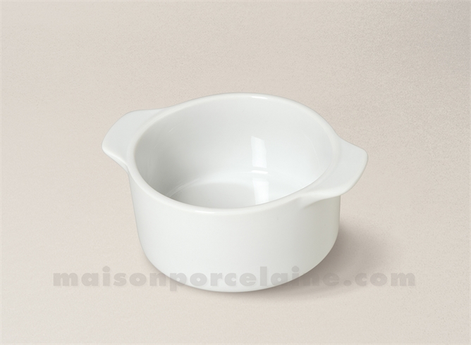 CAQUELON PORCELAINE BLANCHE A FOUR PM 13X11X5