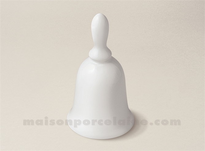 CLOCHETTE TABLE PORCELAINE BLANCHE UNIE 10X5