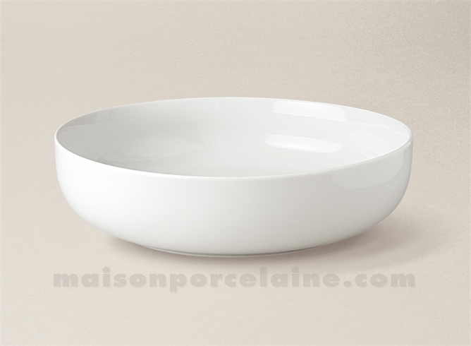 COUPE PORCELAINE BLANCHE BORDS DROITS FLANDRE N°4 D21