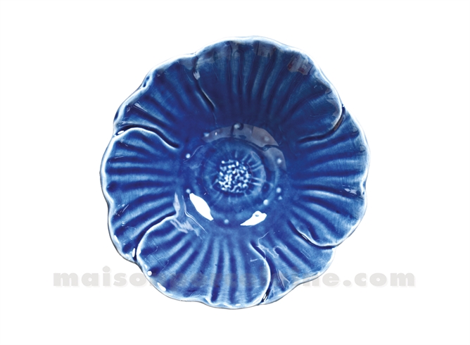 COUPELLE FLEUR BLEU D14 H6CM