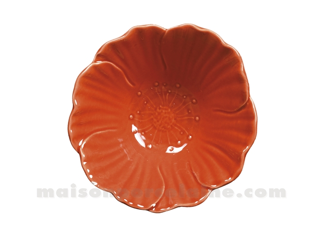 COUPELLE FLEUR TERRACOTTA D14 H6CM