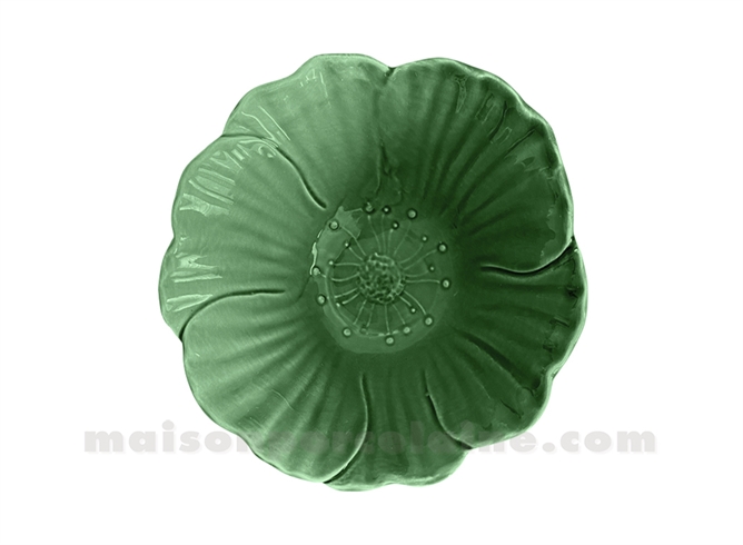COUPELLE FLEUR VERT D14 H6CM