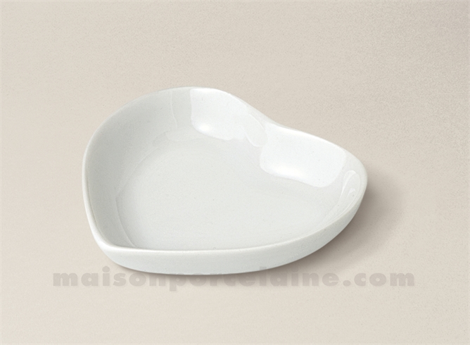 COUPELLE PORCELAINE BLANCHE COEUR 6.5X7.5