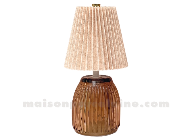 DÉCO LED PHIL PM BRUN À PILES D11,5 H22,4CM