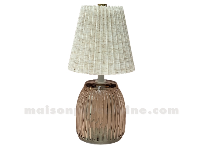 DÉCO LED PHIL PM TAUPE À PILES D11,5 H22,4CM