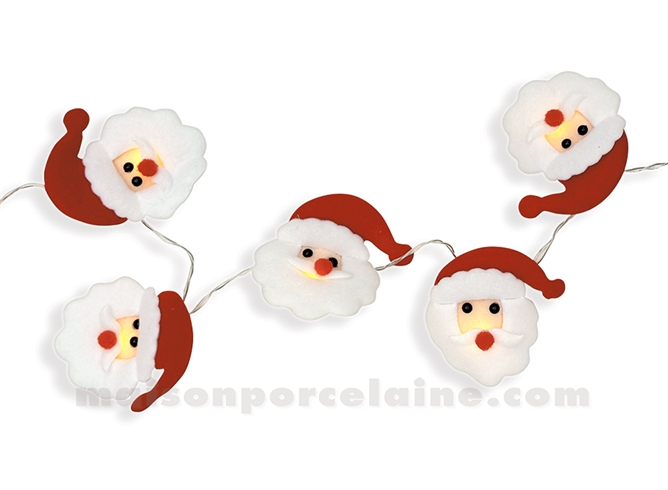 GUIRLANDE PÈRE NOËL LED À PILES