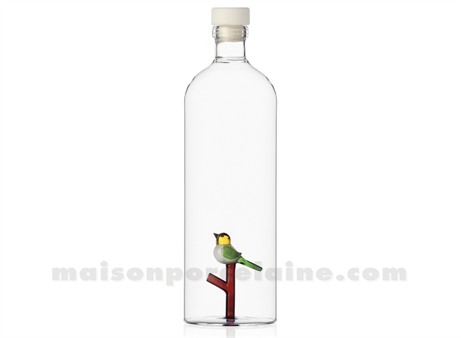 ICHENDORF  - ANIMAUX DE LA FERME - BOUTEILLE OISEAU H28X8,5CM 1,15L