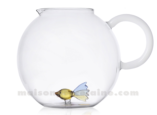 ICHENDORF  - ANIMAUX DE LA FERME - PICHET POISSON COULEUR H16,5 X D17CM 2,4L