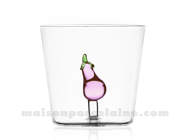 ICHENDORF  - LEGUMES - GOBELET AUBERGINE H8 X8,5CM 35CL