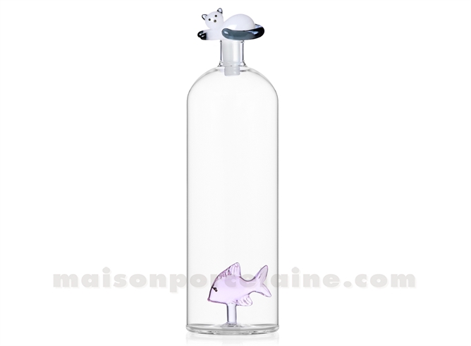 ICHENDORF  - TABBY CAT - BOUTEILLE CHAT BLANC/QUEUE FUMEE 1,15L