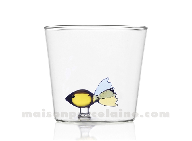 ICHENDORF - ANIMAUX DE LA FERME - GOBELET POISSON  H8 X D8,5CM 35CL