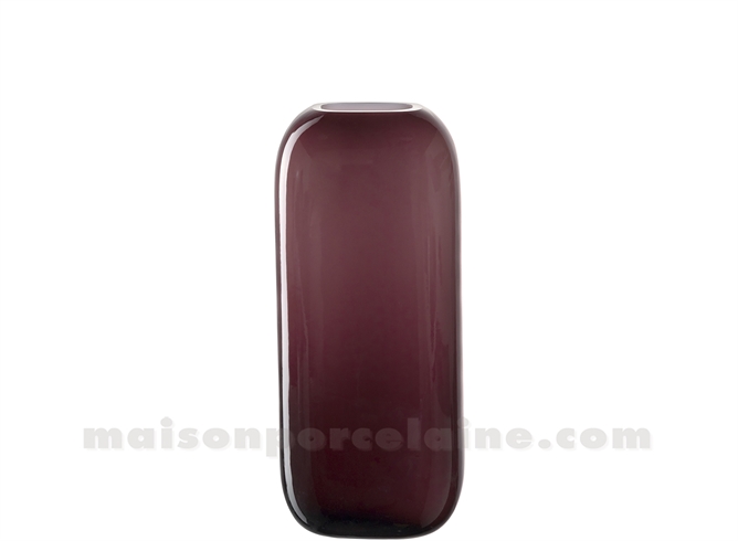 MILANO - VASE BORDEAUX H21X9X7CM