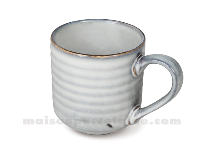 MUG GRES MEDARD DE NOBLAT FLOW GRIS 35CL