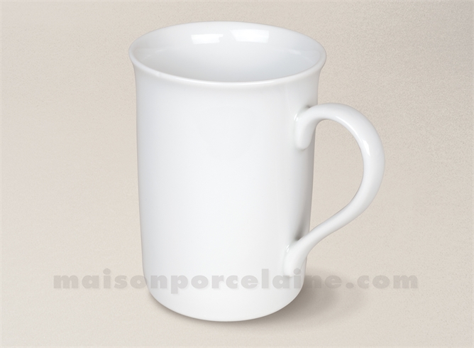 MUG PORCELAINE BLANCHE ANGLAIS D7.8X10,5CM 32CL