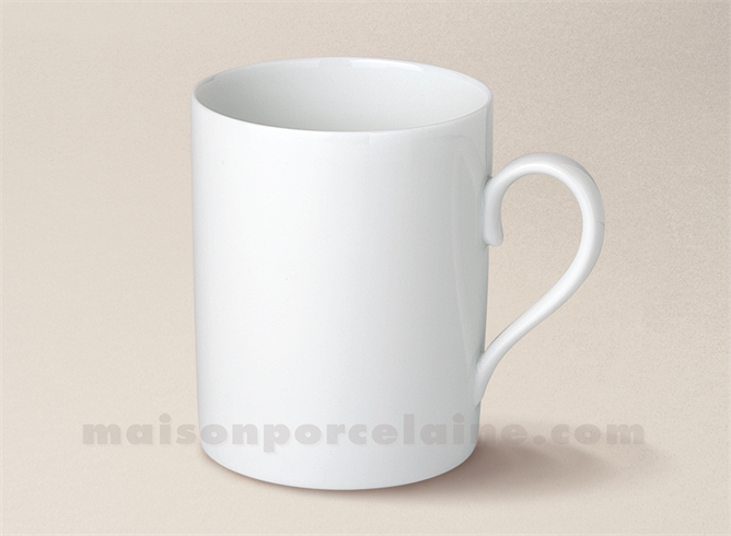 MUG PORCELAINE BLANCHE EMPIRE D7.5X9.5CM 32CL