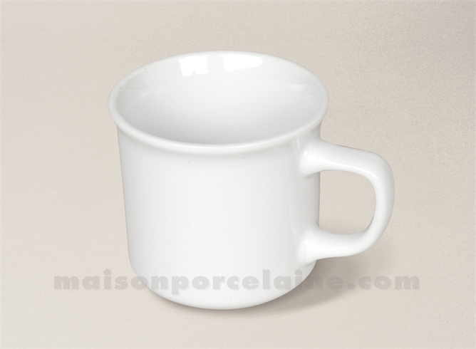 MUG PORCELAINE BLANCHE EXPRESSO TIMBALE D6.5X6,2CM 15CL