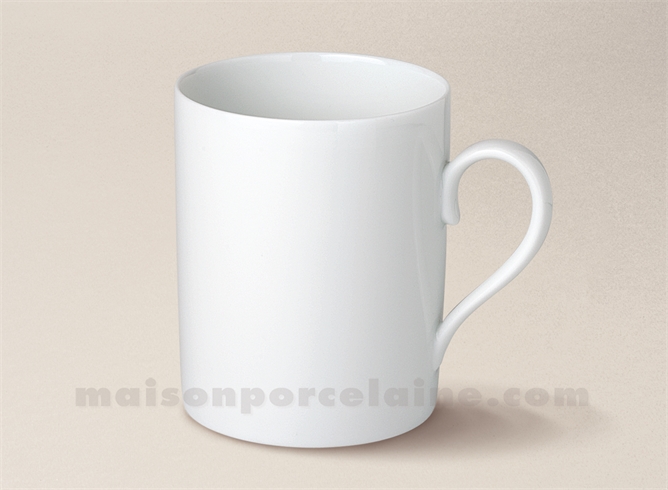 MUG PORCELAINE BLANCHE FABRIQUE EN FRANCE EMPIRE D7.5X9.5CM 32CL