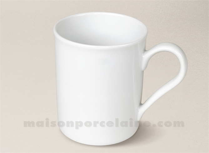 MUG PORCELAINE BLANCHE SOLOGNE D7.5X9.2CM 30CL