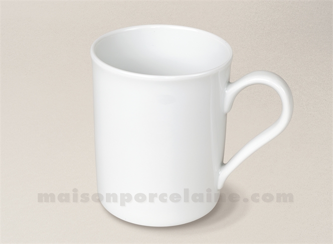 MUG PORCELAINE BLANCHE ZEN D7.5X9.2CM 30CL