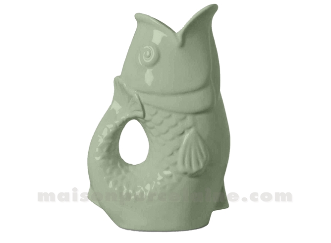 PICHET VASE POISSON GM MATCHA L16,5 P11 H25,3CM