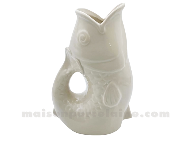 PICHET VASE POISSON GM SABLE L16,5 P11 H25,3CM