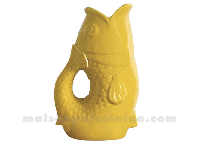 PICHET VASE POISSON GM SAFRAN L16,5 P11 H25,3CM
