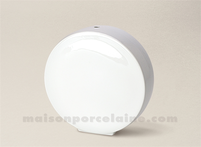 PIED DE LAMPE LIMOGES PORCELAINE BLANCHE LUCAS PM 20X19,5