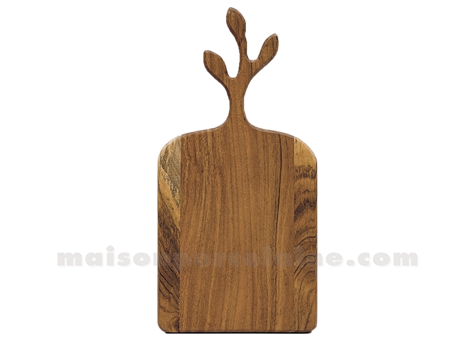 PLANCHE EN BOIS FEUILLE PM L40 P20 H1,5CM