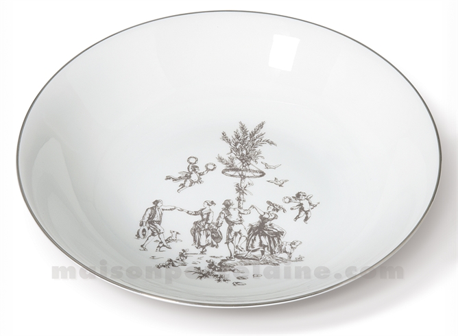 PLAT CREUX LIMOGES COUPE EMPIRE D28