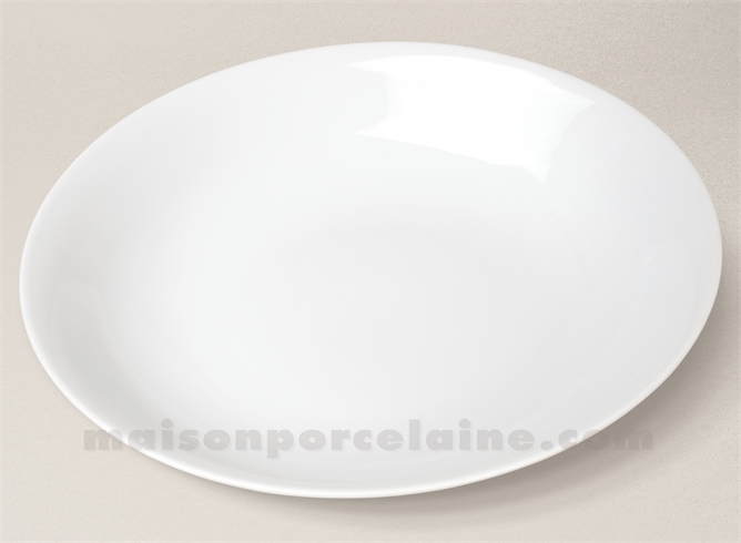 PLAT CREUX PORCELAINE BLANCHE SOLOGNE D30