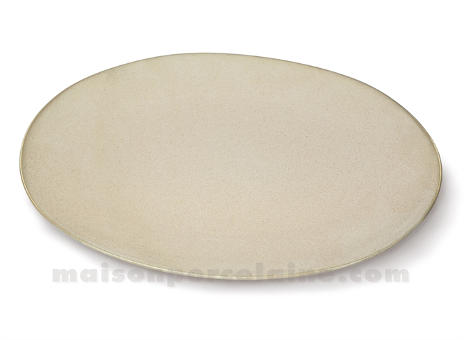 PLAT OVAL PORCELAINE OKRA SAFRAN 36X25,5CM