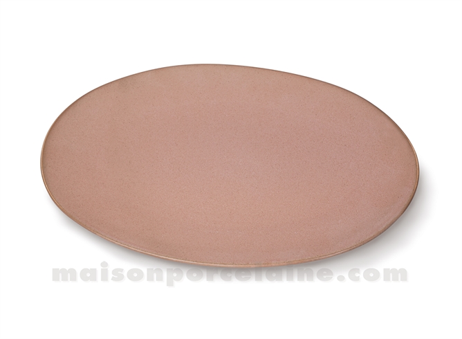 PLAT OVAL PORCELAINE OKRA TERRACOTA 30.5X21CM