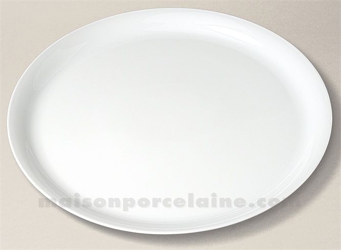 PLAT TARTE LPORCELAINE BLANCHE EMPIRE FABRIQUEE EN FRANCE D32