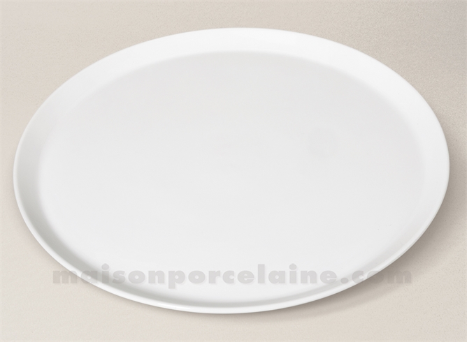 PLAT TARTE PORCELAINE BLANCHE FLANDRE D31.5