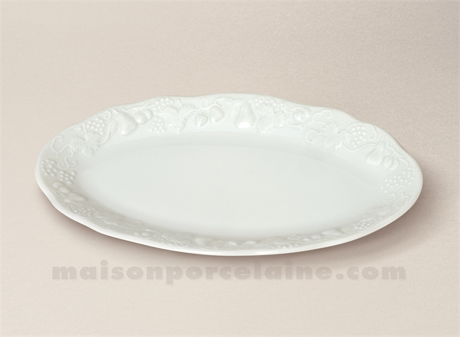 RAVIER CALIFORNIA LIMOGES PORCELAINE BLANCHE 24X13