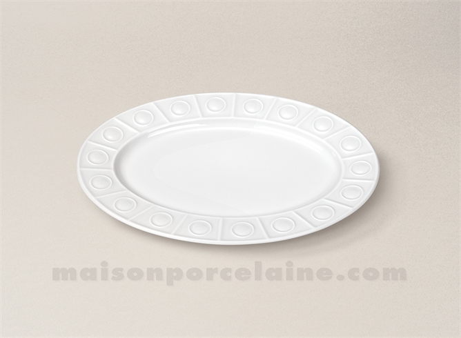 RAVIER LIMOGES PORCELAINE BLANCHE OSMOSE 24X17