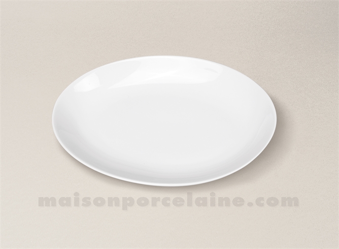 RAVIER OVALE PORCELAINE BLANCHE ARTOIS 22X15 CM