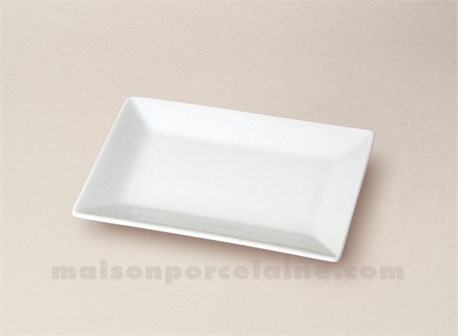 RAVIER PORCELAINE BLANCHE RECTANGULAIRE KYOTO 13X8.5