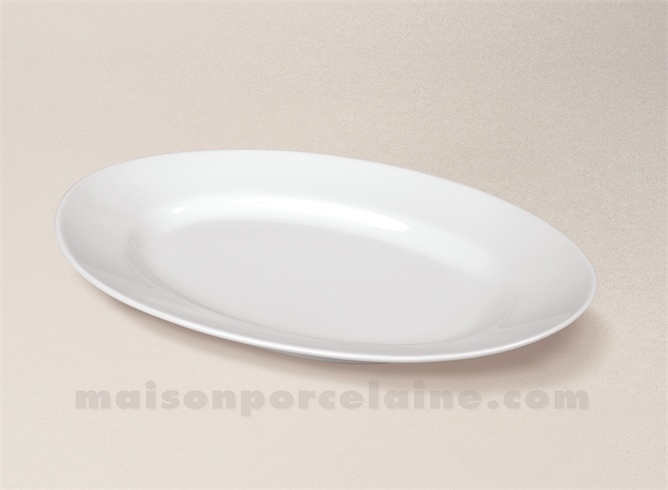 RAVIER PORCELAINE BLANCHE SOLOGNE 23.5 X15.5CM H2.5CM T