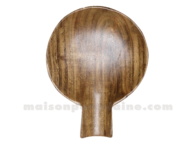 REPOSE CUILLÈRE BOIS FONCÉ L15 P11,5 H2,5CM